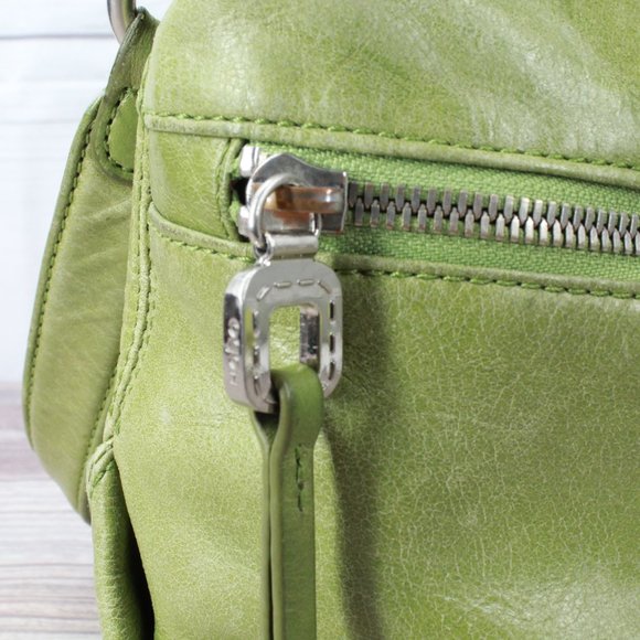 HOBO The Original Women's Avocado Green Leather Shoulder Crossbody Bag - Picture 8 of 11